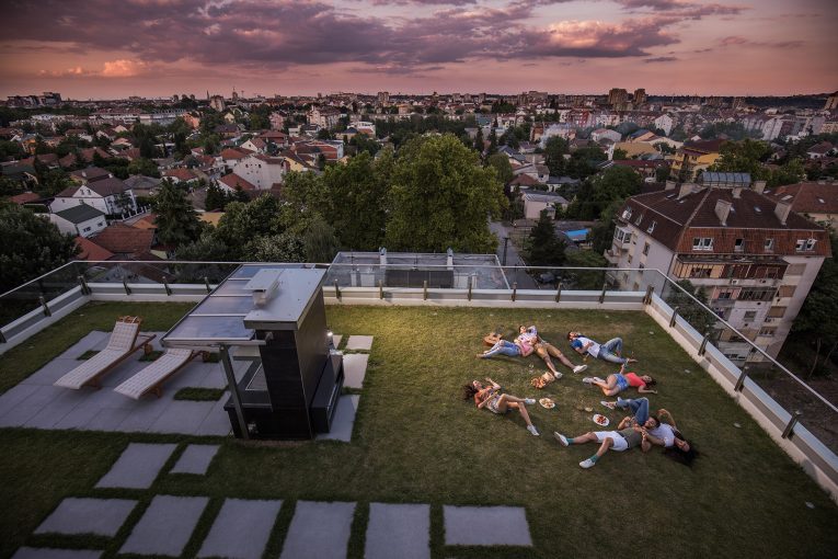 Grüne Dächer Und Vertikale Garten - Oase Der Modernen Städte
